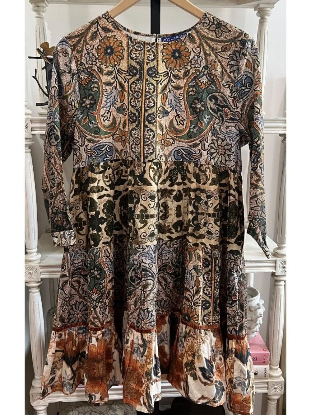 Anthropologie Ro's Garden Rene Mini Dress Size Medium_4